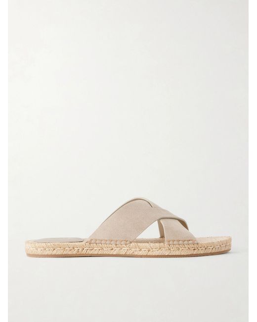 Zegna Natural Suede Sandals for men