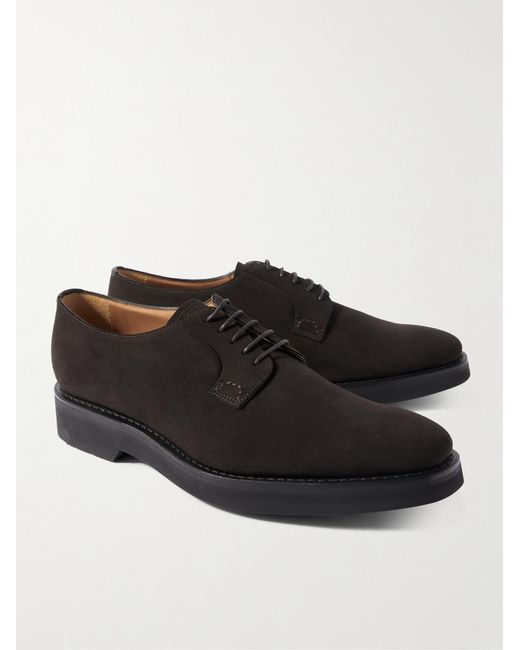 Church's Black Stratton I Suede Derby Shoes for men