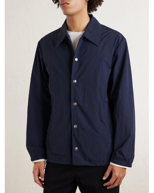 Dries Van Noten Blue Vorrie Shell Jacket for men