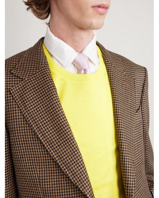 Cotton Sweater di Tom Ford in Yellow da Uomo