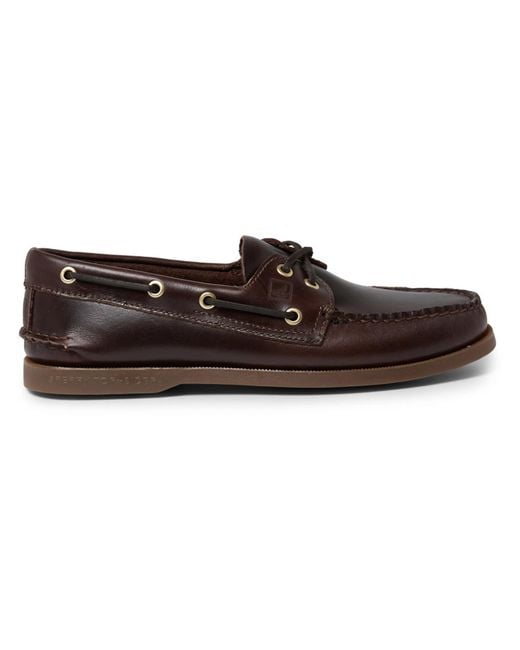 men's authentic original leather boat shoe sperry