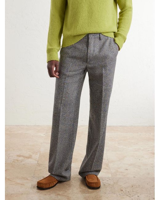 Dries Van Noten White Suede Loafers for men