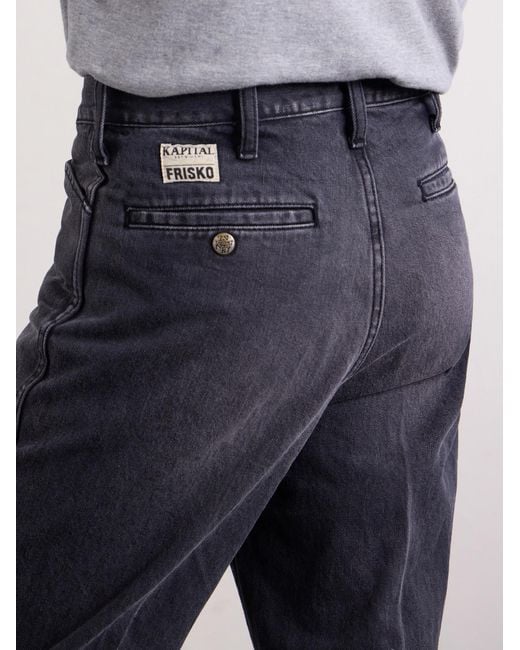 Kapital Blue 14Oz Denim Straight-Leg Jeans for men