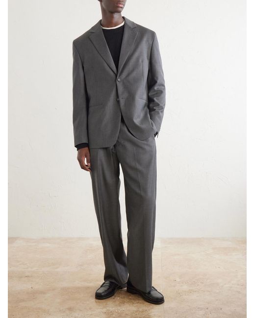 Officine Generale Blue Melvyn Wool, Cashmere And Silk-Blend Suit Jacket for men