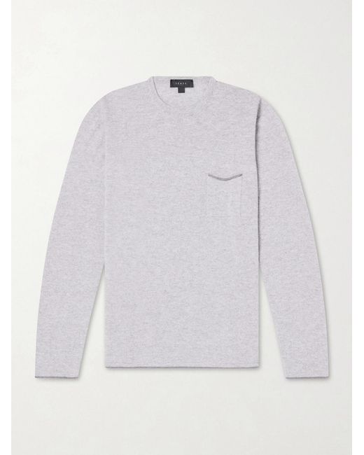 Sease White Shore Cashmere Sweater for men