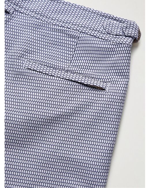 Orlebar Brown Blue Bulldog X Fenella Slim-Fit Mid-Length Jacquard Swim Shorts for men