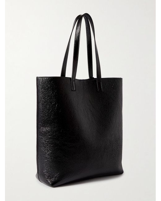 Tote bag in pelle increspata Bold di Saint Laurent in Black da Uomo