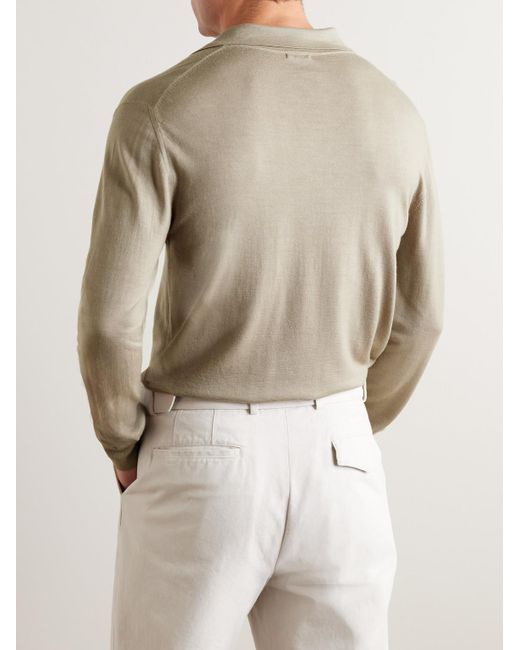 Barena Natural Pevaron Wool Polo Shirt for men