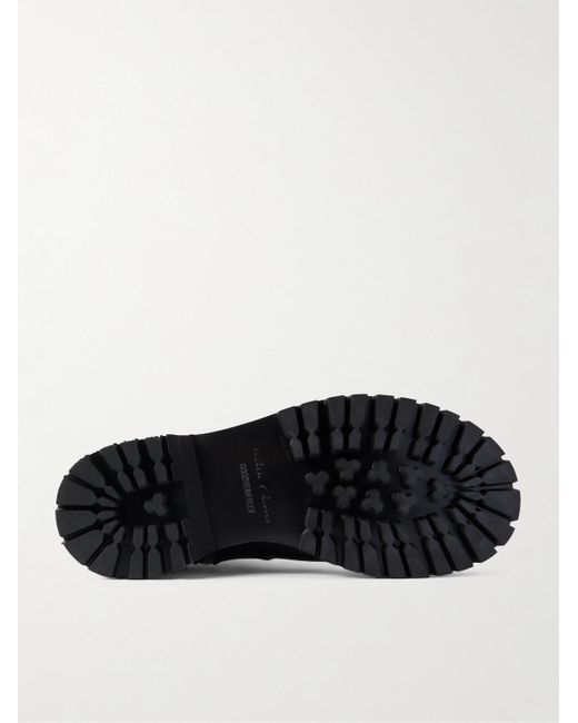Rick Owens Black Leather Boots for men