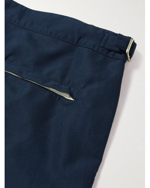 Loro Piana Blue Embellished Straight-Leg Mid-Length Swim Shorts for men