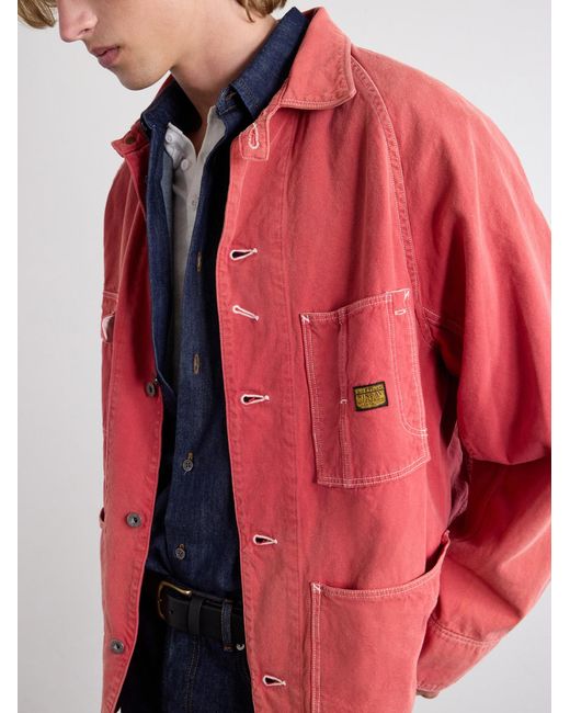 Kapital Red Cactus Cotton-Canvas Jacket for men
