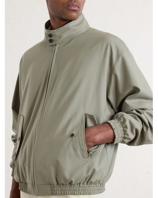 Auralee Green Wool Blouson for men