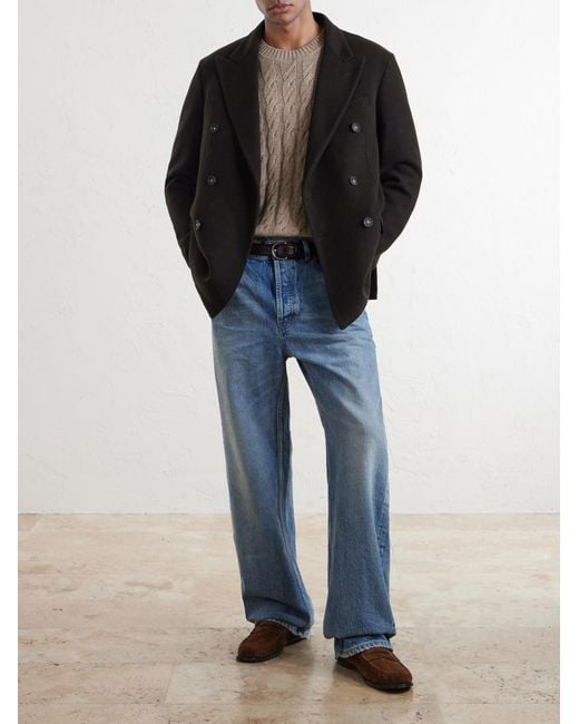 Massimo Alba Black Brando Cashmere Coat for men