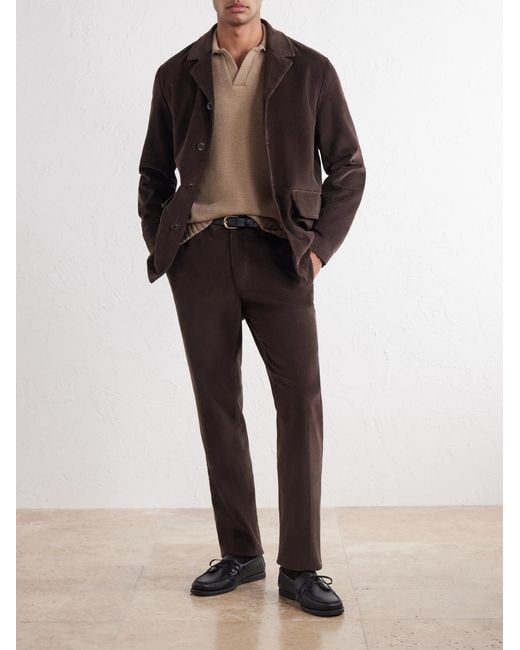 Slowear Natural Zanone Slim-Fit Virgin Wool Polo Sweater for men