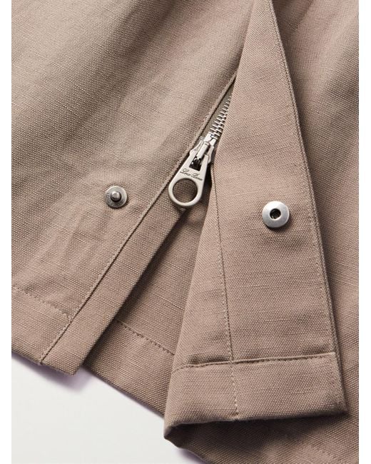 Loro Piana Natural Traveler Rain System Cotton And Linen-Blend Field Jacket for men