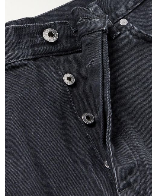 Off-White c/o Virgil Abloh Natlover gerade geschnittene Jeans mit Cut-outs in Blue für Herren