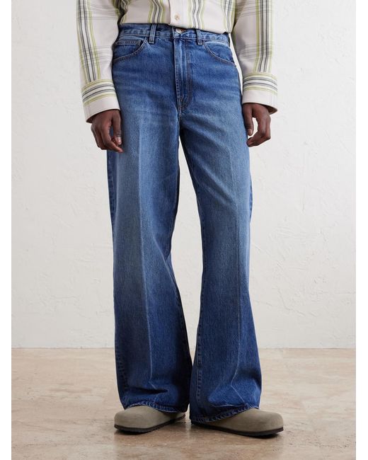 The Elder Statesman Blue Hunter Wide-Leg Organic Jeans for men