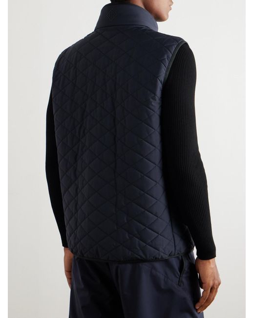 Loro Piana Blue Rocky Padded Quilted Storm System® Shell Gilet for men