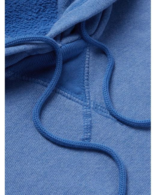 Felpa con cappuccio in jersey di misto cotone Vintage di John Elliott in Blue da Uomo