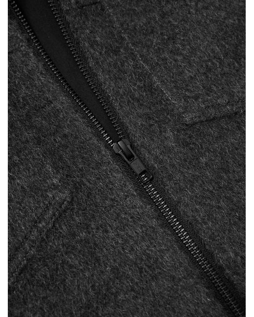 Oliver Spencer Black Norton Brushed Recycled Wool-Blend Jacket for men
