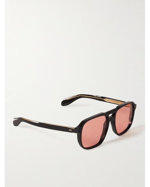 Cutler & Gross Black 1394 Aviator-style Acetate Sunglasses for men