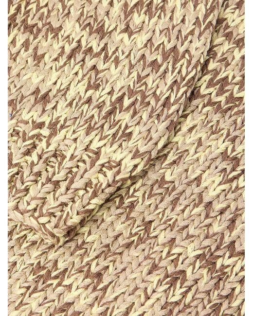 Federico Curradi Natural Ribbed Mulberry Silk Sweater for men
