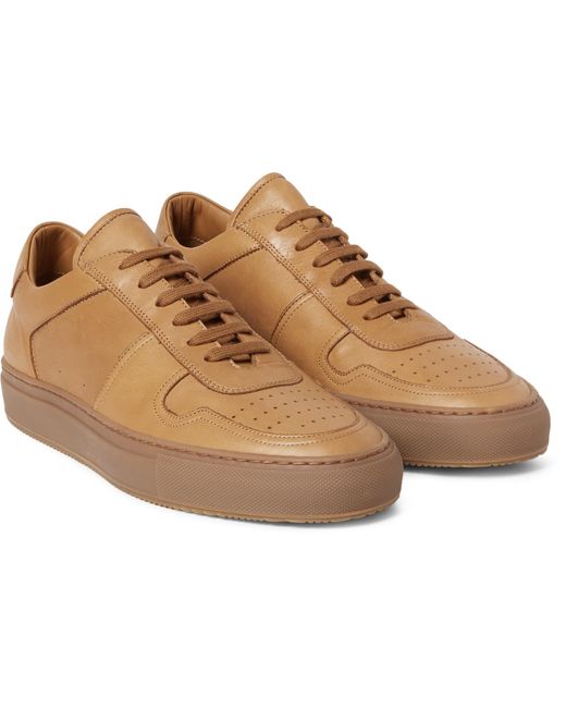 Common Projects Bball Leather Sneakers in Brown for Men | Lyst Canada