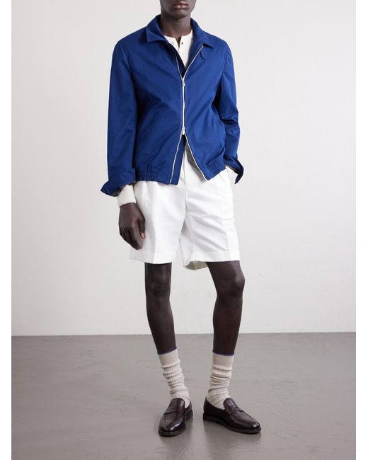 Brunello Cucinelli Blue Shell Jacket for men