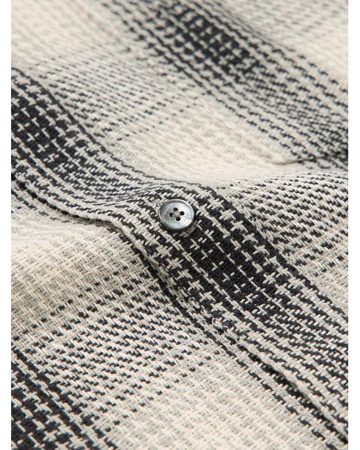 FRAME Gray Baja Checked Cotton Shirt for men