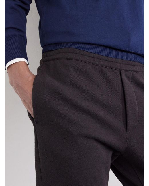 Zegna Black Straight-leg Honeycomb-knit Cotton for men