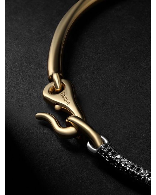 MAOR Black The Equinox 18-Karat And Diamond Bracelet for men