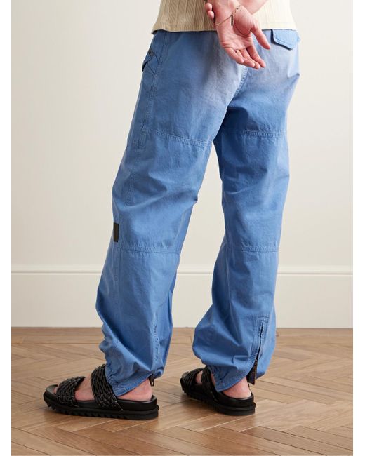 Pantaloni cargo a gamba affusolata in cotone di Loewe in Blue da Uomo