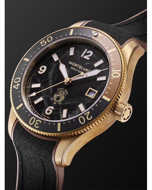 Gold montblanc watch sale