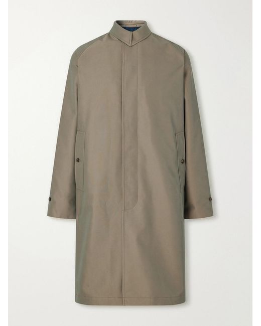 Beams Plus Natural Cotton-Blend Gabardine Trench Coat for men