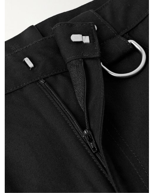 Givenchy Black Convertible Straight-leg Embellished Cotton-canvas Trousers for men