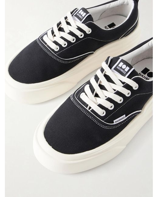 NAHMIAS Black Ollie Canvas Sneakers for men