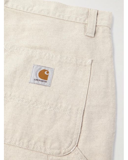 Carhartt Natural Walter Double Knee Straight-leg Cotton-canvas Trousers for men