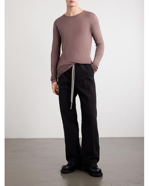 Rick Owens Pink Double Cotton T-Shirt for men