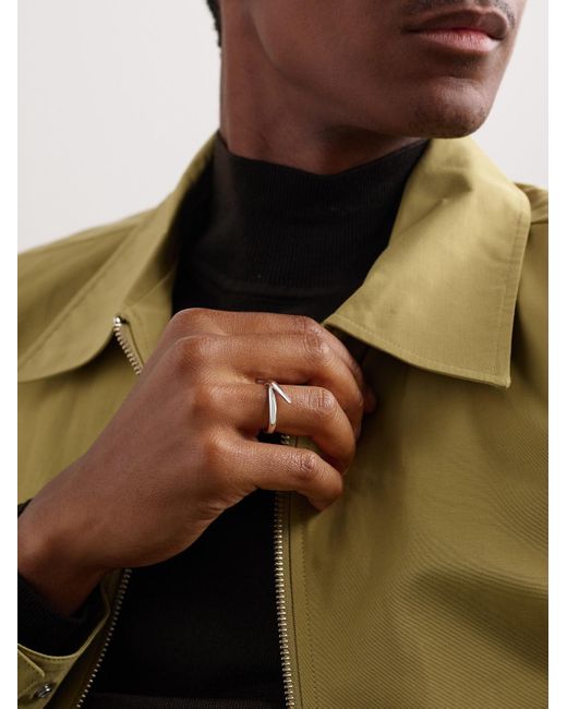 Shaun Leane Black Interlocking Single 18-Karat Ring for men