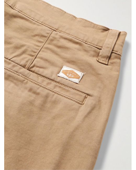 Nudie Jeans Natural Easy Alvin Slim-Fit Cotton-Blend Chinos for men