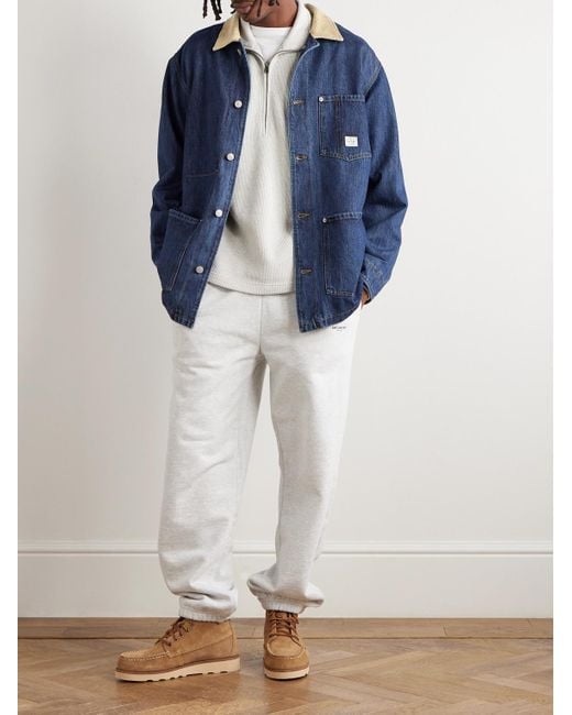 Aimé Leon Dore Jeansjacke mit Cordkragen in Blue für Herren