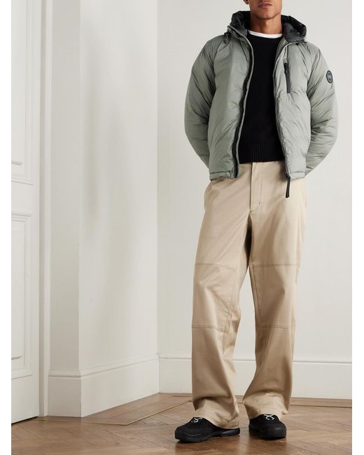 Canada Goose Gray Lodge Packable Quilted Nylon-ripstop Down Hooded Jacket for men