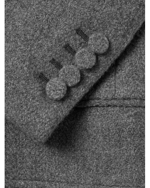 Gabriela Hearst Gray Double-Breasted Virgin Wool And Cashmere-Blend Blazer for men