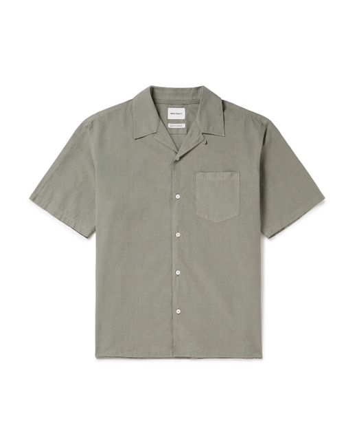 Norse Projects Gray Carsten Convertible-collar Cotton And Tm Lyocell-blend Shirt for men