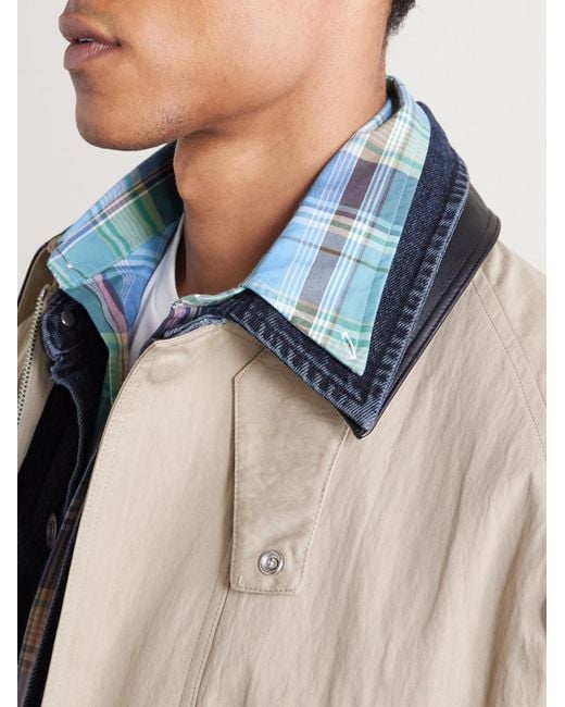 Polo Ralph Lauren Blue Button-Down Collar Logo-Embroidered Checked Cotton Shirt for men