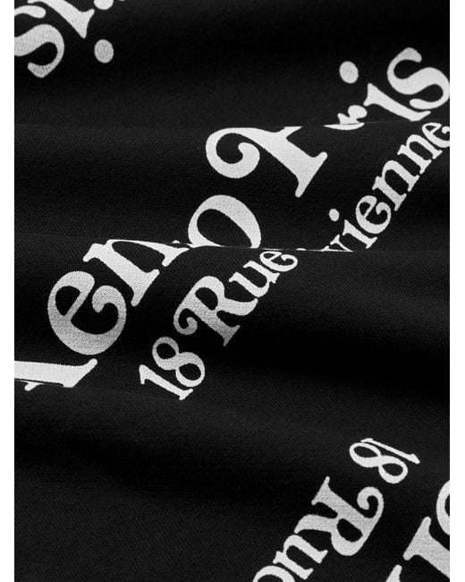 KENZO VERDY Hoodie aus Baumwoll-Jersey mit Logoprint in Black für Herren