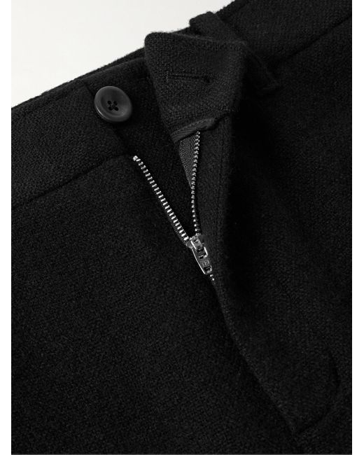 The Elder Statesman Black Straight-Leg Cashmere Trousers for men