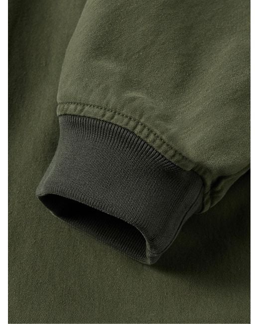 The Row Kemet Oversized-Kapuzenjacke aus Baumwoll-Canvas in Green für Herren