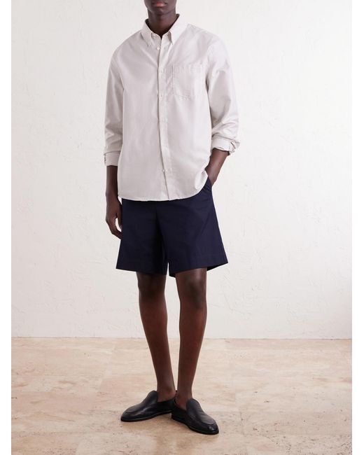 A.P.C. Pink Button-down Collar Striped Cotton Shirt for men