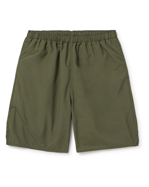 Beams Plus Green Wide-leg Nylon-ripstop Shorts for men